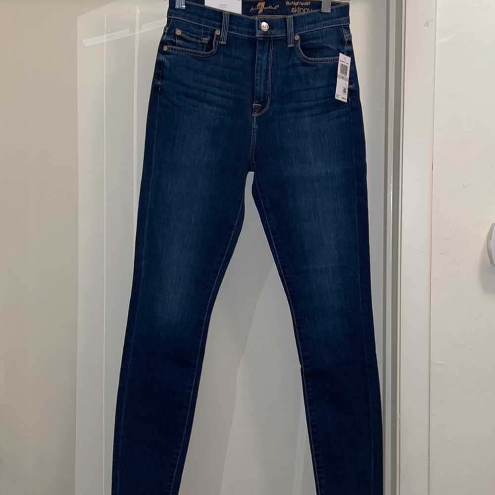 7’s high waist skinny jeans
